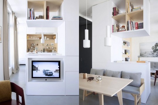Minimalistički dizajn malog stana u Parizu