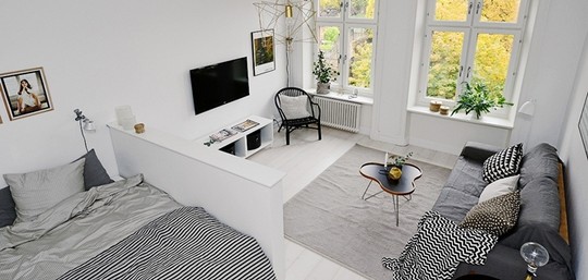 Funkcionalan jednosoban stan u skandinavskom stilu