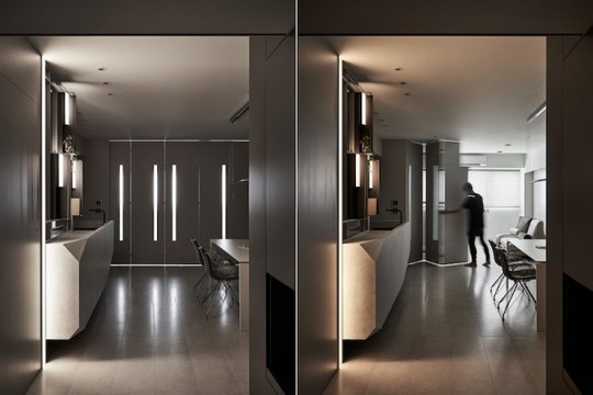 Moderan stan koji koristi svetlo kao dizajnerski element